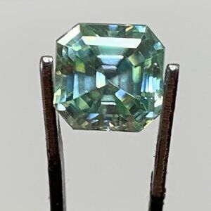 2.40 Ct Pale Green Asscher Diamond